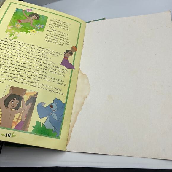 The Walt Disney Treasure Chest 1991 2 Oversized Books Jungle Book Bambi - Picture 2 of 14